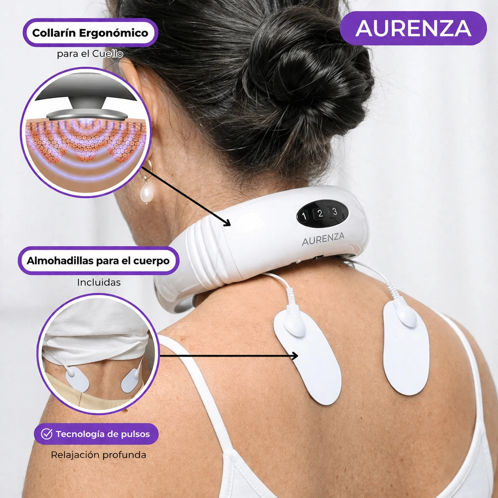 Aurex Pro Neck - Masajeador de cuello - Alivio Cervical Instantáneo