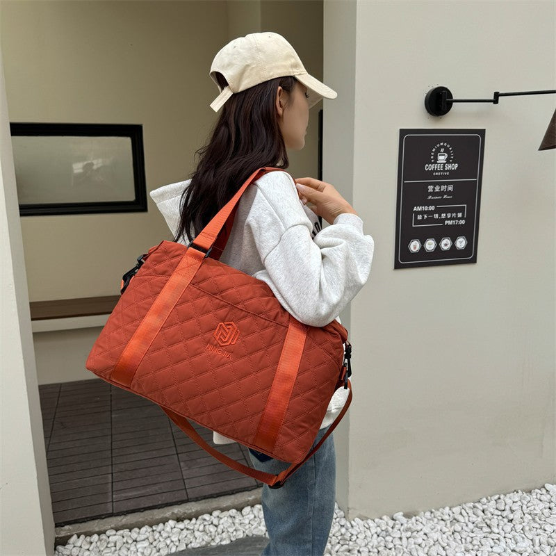 Cross-border new fashion yoga sports bag large capacity lightweight shoulder crossbody luggage bag practical leisure travel bag