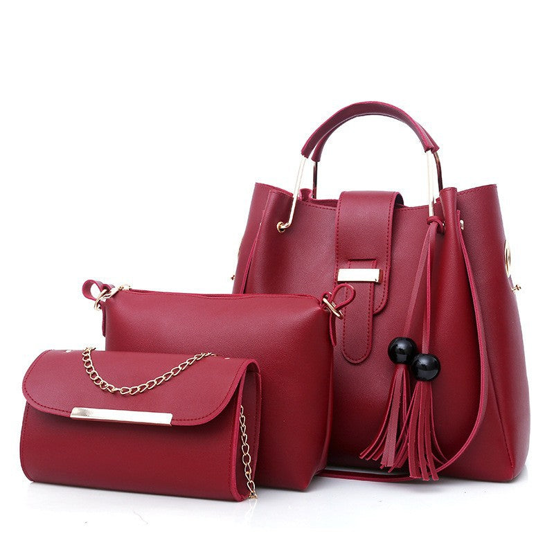 Ladies Fashion Bags 2022 European and American Style Women's Handbags Amazon New Bags Three-piece Women's Bags