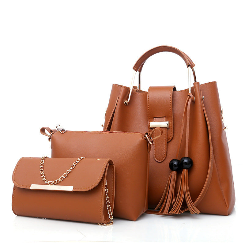 Ladies Fashion Bags 2022 European and American Style Women's Handbags Amazon New Bags Three-piece Women's Bags