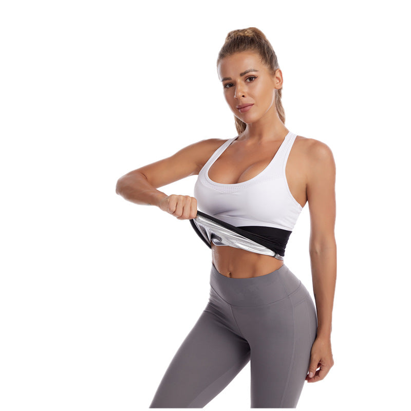 Amazon Silver Coated Belt Hidden Body Sculpting Sports Beauty Body Belt Sweat Reduction Fat Abdomen