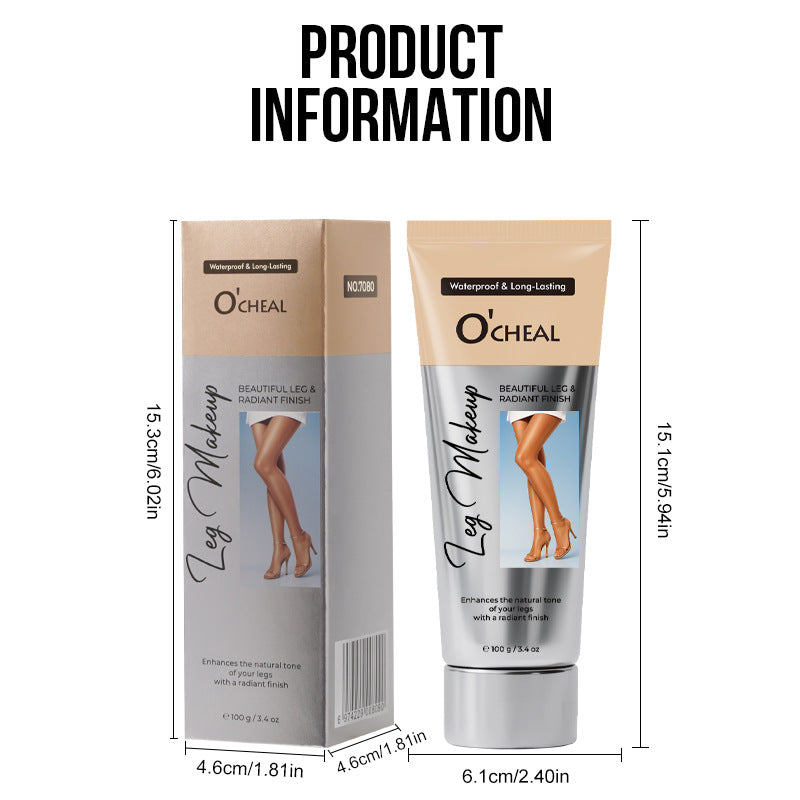 O'CHEAL cross-border concealer beauty leg cream waterproof even skin tone tanning stockings cream beauty lotion leg care