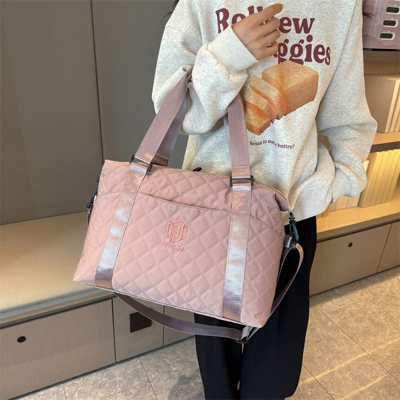 Cross-border new fashion yoga sports bag large capacity lightweight shoulder crossbody luggage bag practical leisure travel bag