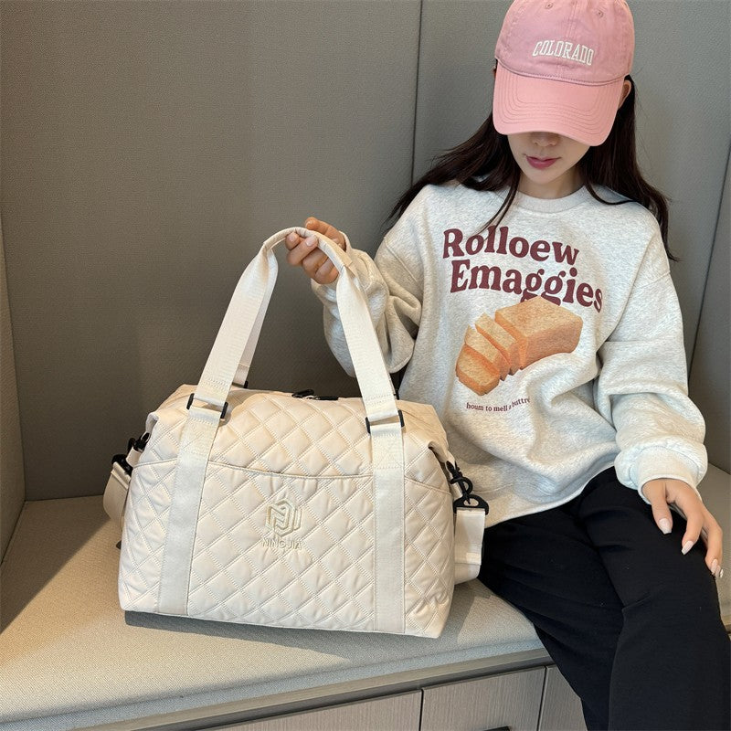 Cross-border new fashion yoga sports bag large capacity lightweight shoulder crossbody luggage bag practical leisure travel bag