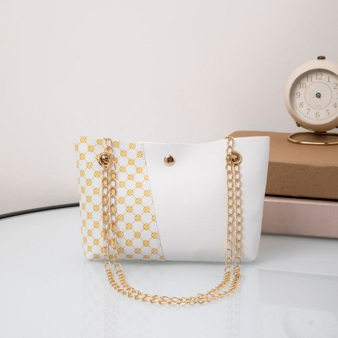 Women's bags 2024 autumn and winter new European and American fashion print bags simple shopping bags shoulder messenger bags handbags