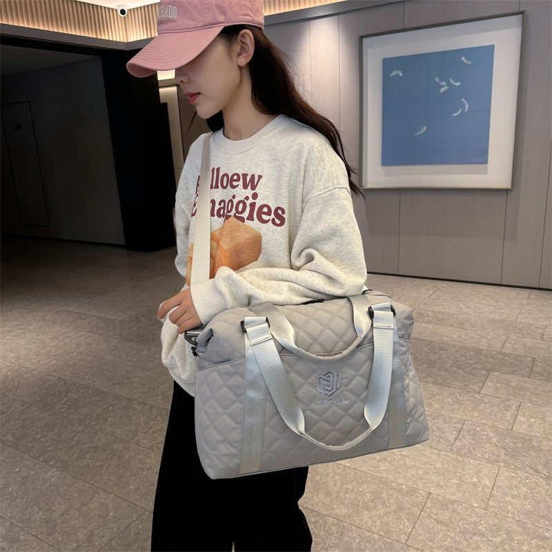 Cross-border new fashion yoga sports bag large capacity lightweight shoulder crossbody luggage bag practical leisure travel bag
