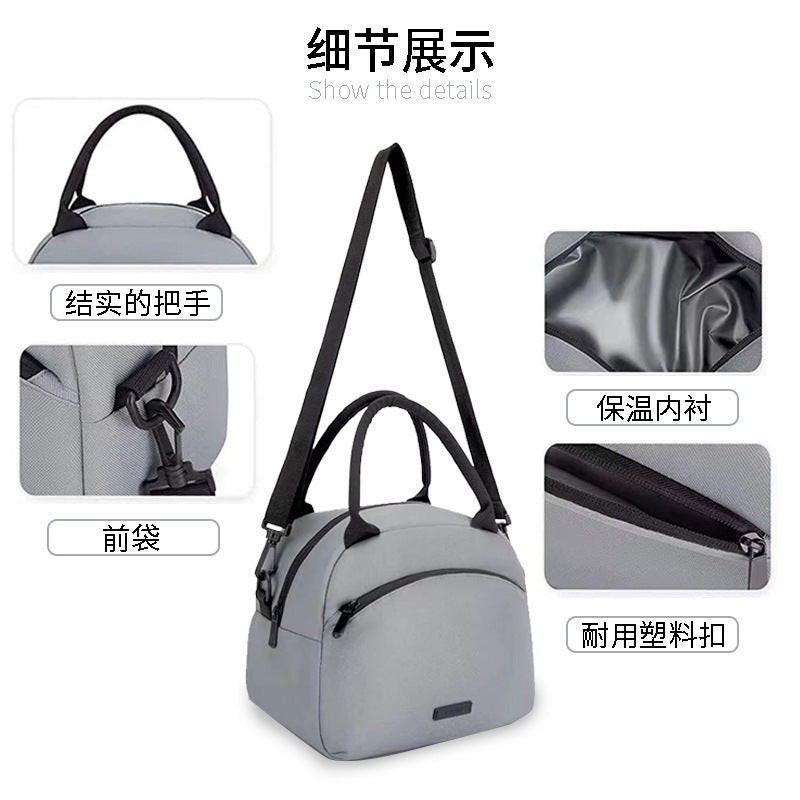 Cross-border lunch box bag large capacity lunch box bag multi-functional portable lunch bag insulation bag lunch bag wholesale