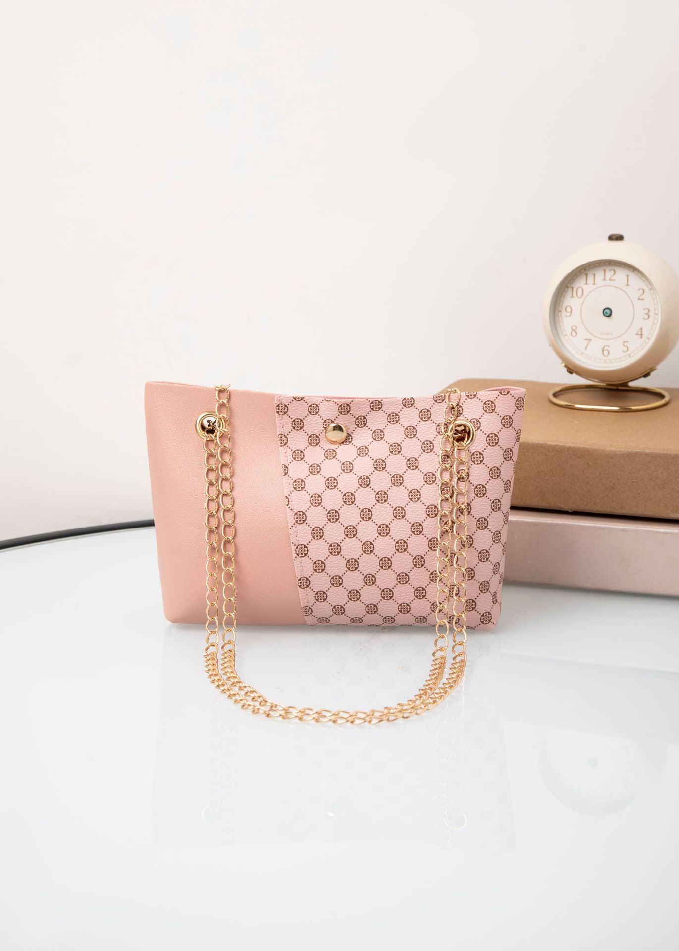 Women's bags 2024 autumn and winter new European and American fashion print bags simple shopping bags shoulder messenger bags handbags