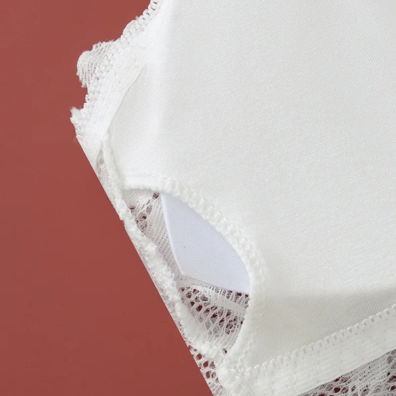 Women's Lace Non-wire Bra And Panties Set Transparent