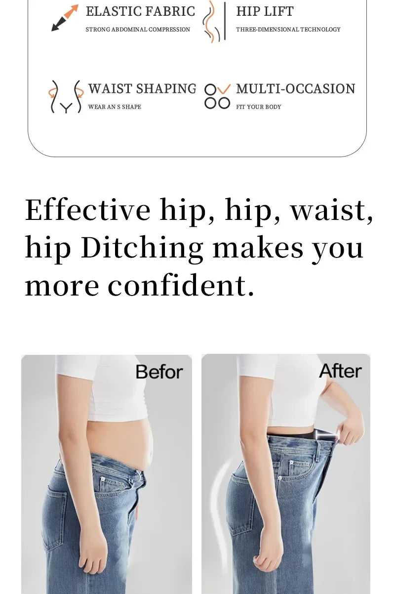 3-Pack High Waisted Tummy Control Briefs Seamless Shapewear Women Mid Waist Trainer Panties Slimming Sheath Butt Lifter Shorts