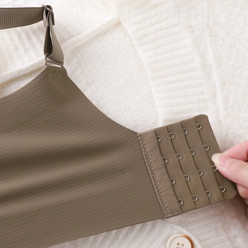 Push-up bras for women Wire-free, padded, seamless bra with V-neckline