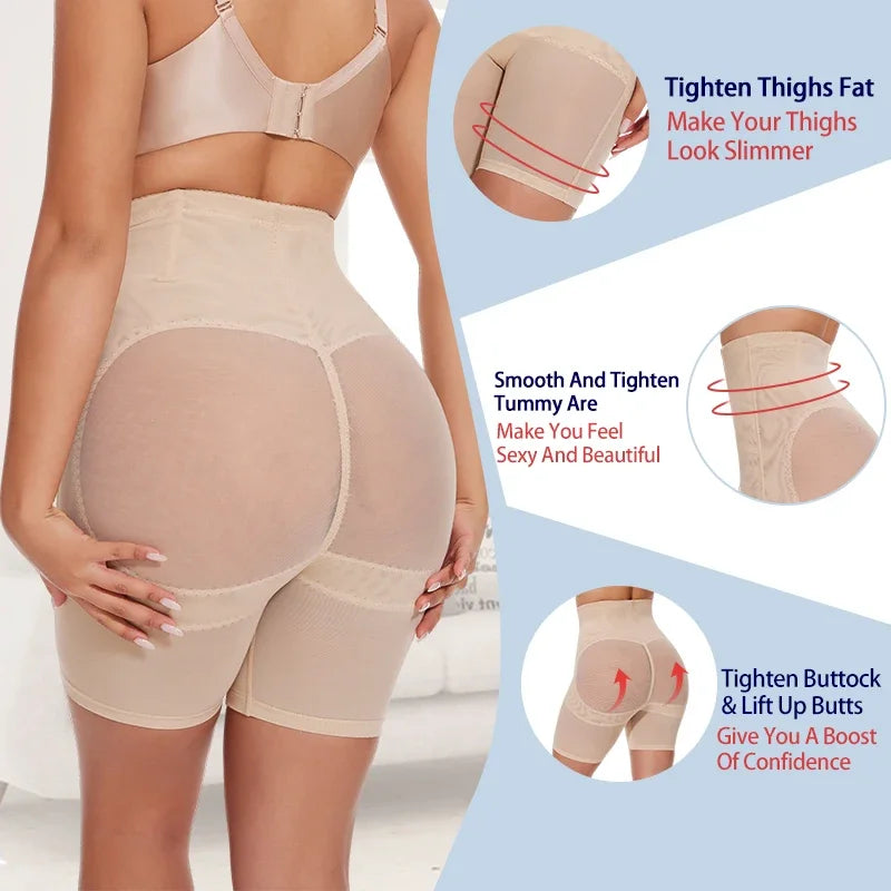 High-waisted shaping underwear with tummy control and butt lift, waist shaper