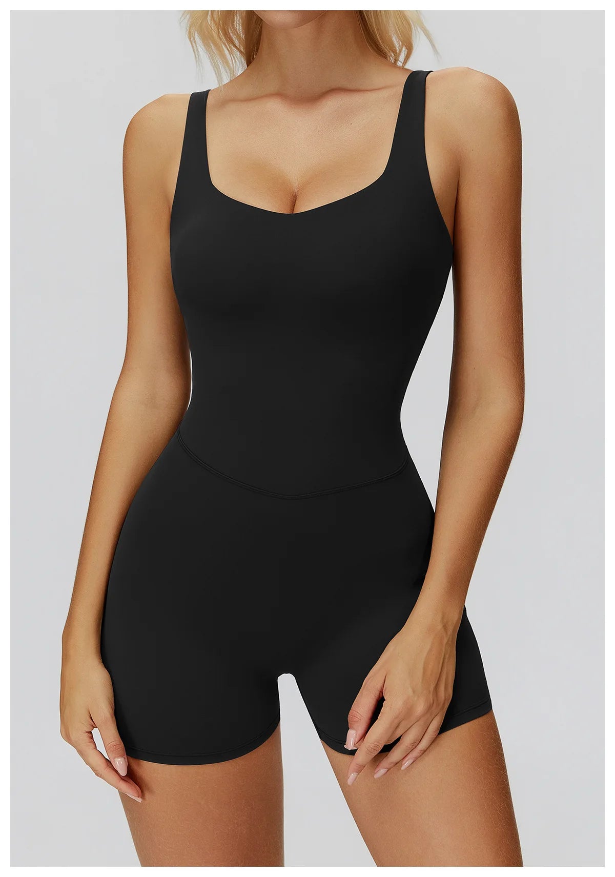 Women Sports Jumpsuit Women Gym One-Piece Suit Fitness Yoga Fitness Boilersuit Workout Bodysuits V Back Jumpsuit Female