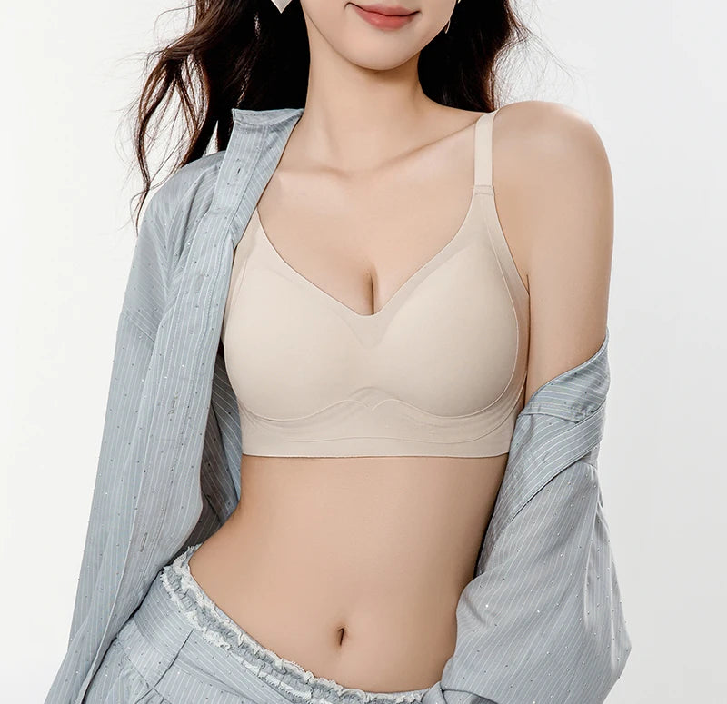 Super soft and thin seamless women's underwear with soft support and no steel underwire