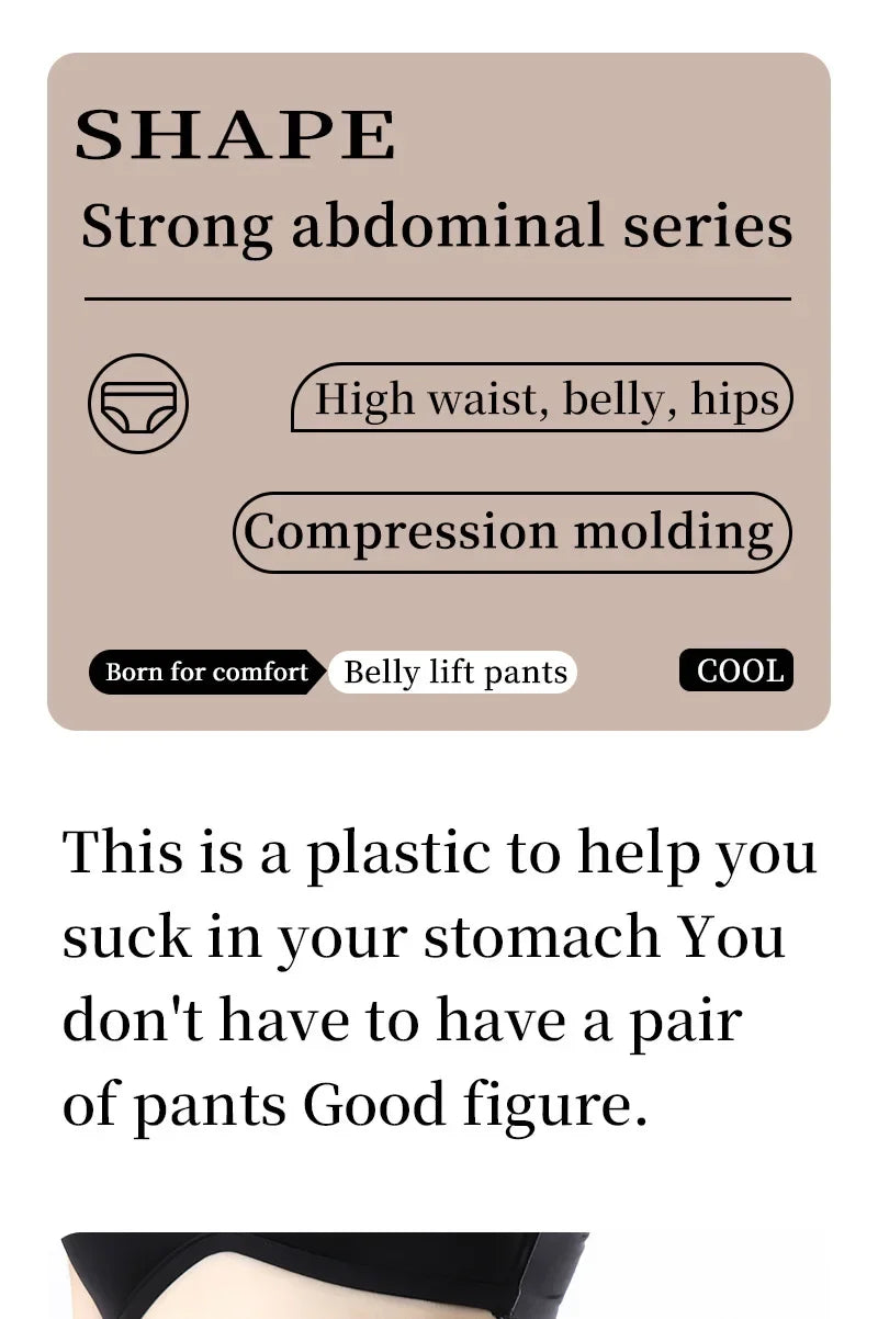 3-Pack High Waisted Tummy Control Briefs Seamless Shapewear Women Mid Waist Trainer Panties Slimming Sheath Butt Lifter Shorts