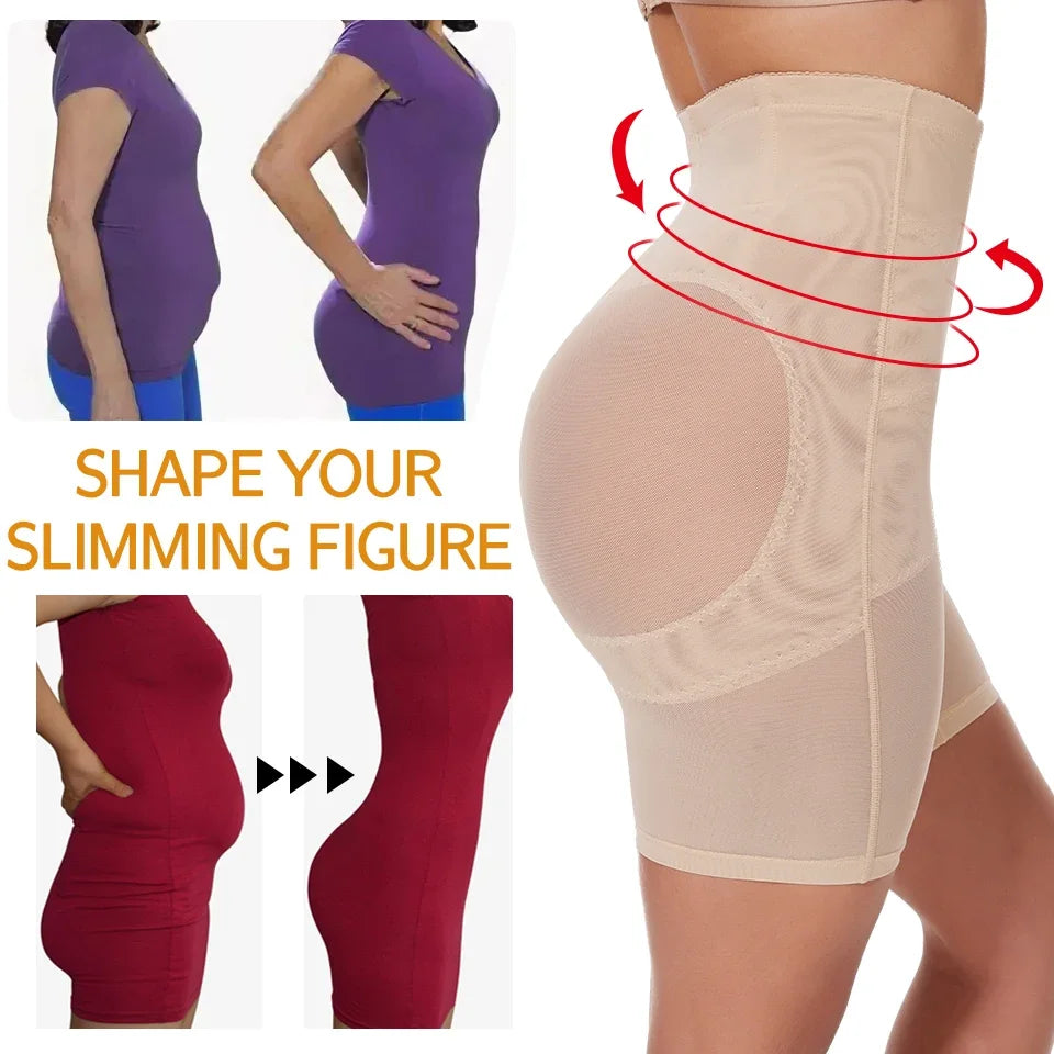 High-waisted shaping underwear with tummy control and butt lift, waist shaper