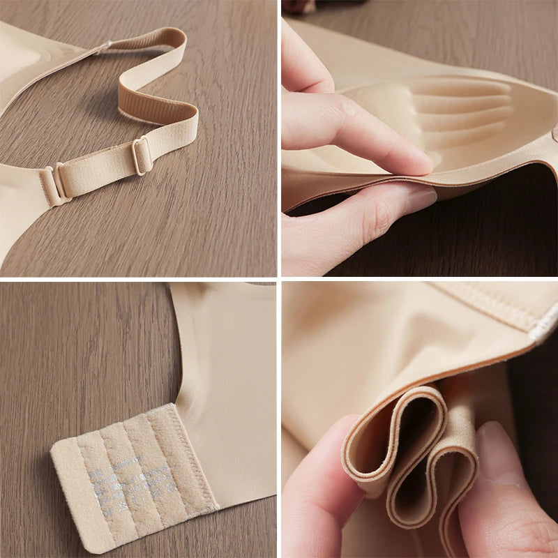 Super soft and thin seamless women's underwear with soft support and no steel underwire