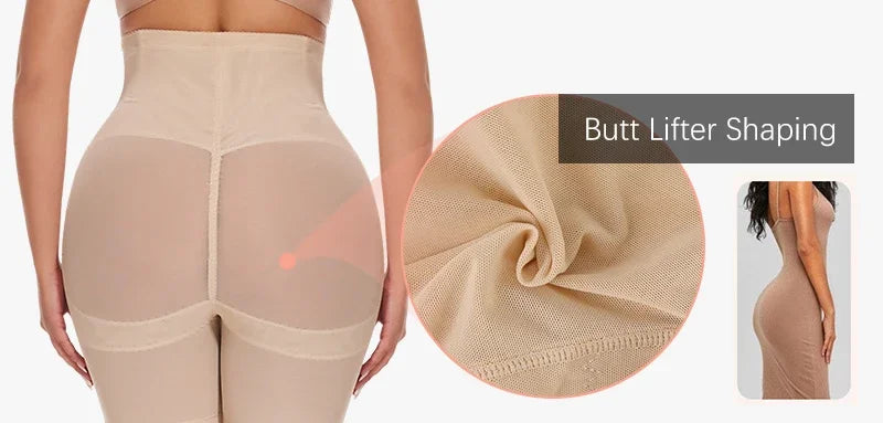 High-waisted shaping underwear with tummy control and butt lift, waist shaper