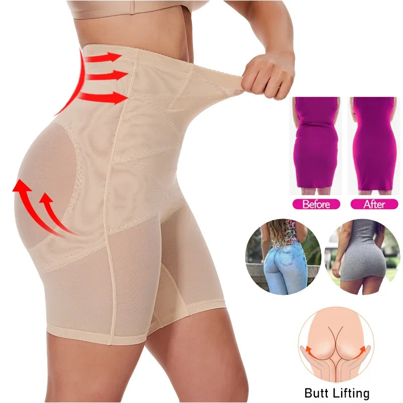 High-waisted shaping underwear with tummy control and butt lift, waist shaper