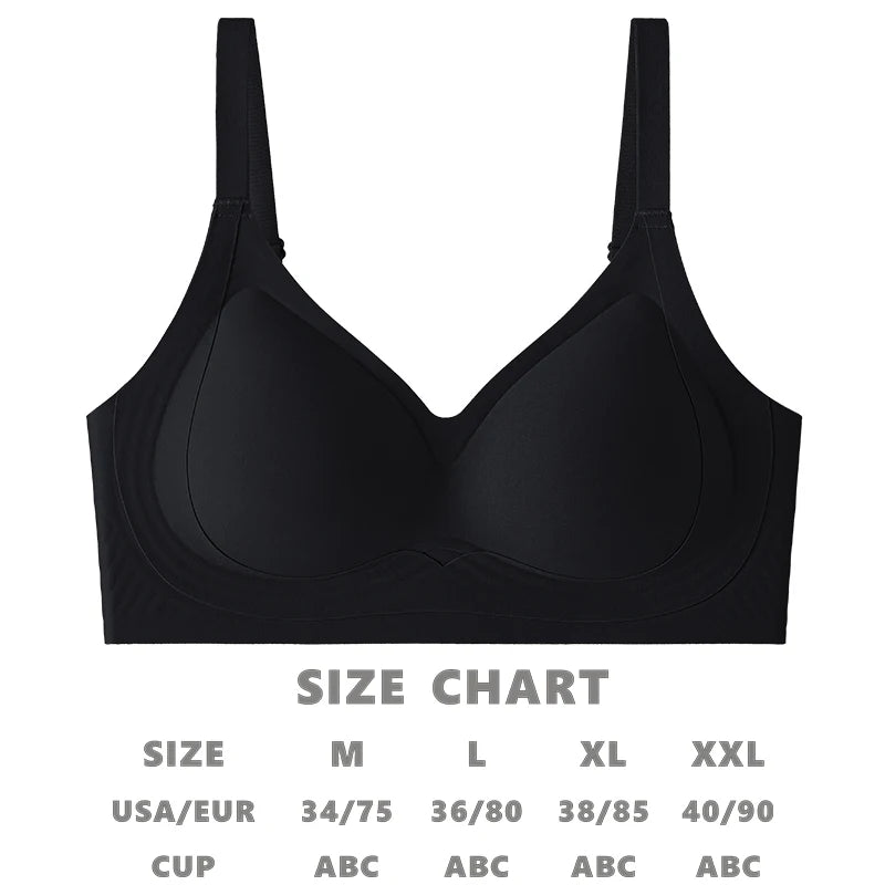 Super soft and thin seamless women's underwear with soft support and no steel underwire