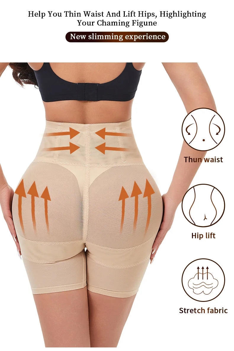 Short Faja Sin Costuras Reafirmante y Realza Glúteos